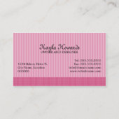 Elegant Mauve Cake Poppen Desserts Visitekaartje (Achterkant)