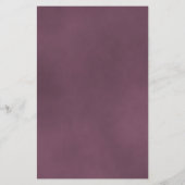 Elegant Mauve Dusty Roos BUDGET Weddenschap Uitnod (Achterkant)