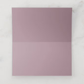 Elegant Mauve Dusty Roos Wedding  Classic Plaatskaartje (Binnenkant ongevouwen)