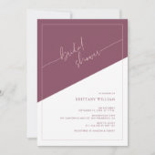 Elegant Mauve en Dusty Roos Vrijgezellenfeest uitn Kaart (Voorkant)