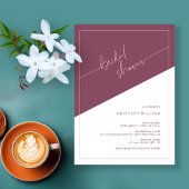 Elegant Mauve en Dusty Roos Vrijgezellenfeest uitn Kaart