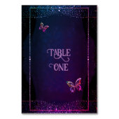 Elegant Mauve en Gouden Bruiloft Kaart (Achterkant)