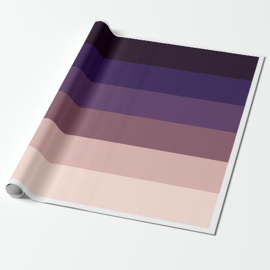 Elegant Mauve Gradient inpakpapier (Uitgerold)