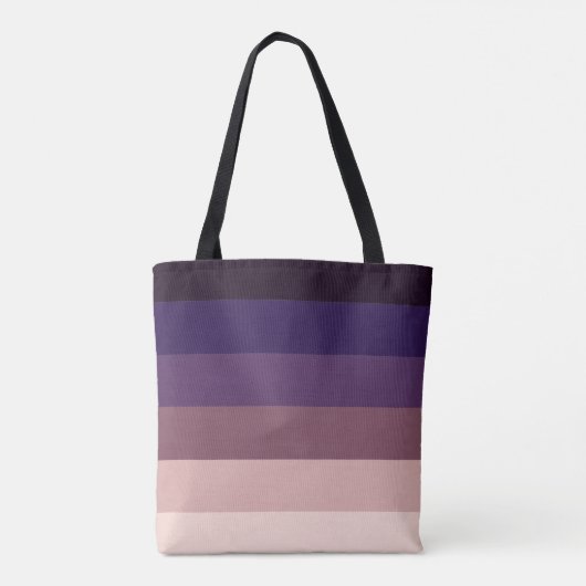 Elegant Mauve Gradient Tote Bag (Achterkant)