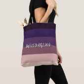 Elegant Mauve Gradient Tote Bag (Dichtbij)