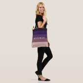 Elegant Mauve Gradient Tote Bag (Op model)