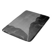 Elegant Mauve grijs faux glitter marmer Badmat (Gekanteld)