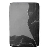 Elegant Mauve grijs faux glitter marmer Badmat (Voorkant Verticaal)