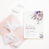 Elegant Mauve & Lavendel Vrijgezellenfeest Bloemen Kaart