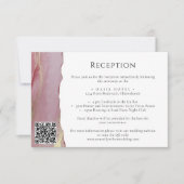 Elegant Mauve Lila Wedding Information Kaart (Voorkant)