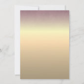 Elegant Mauve Paarse Wedding Uitnodiging (Achterkant)