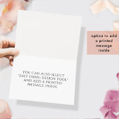 Elegant Mauve Pink Monogram, Waterverf bruiloft Bedankkaart