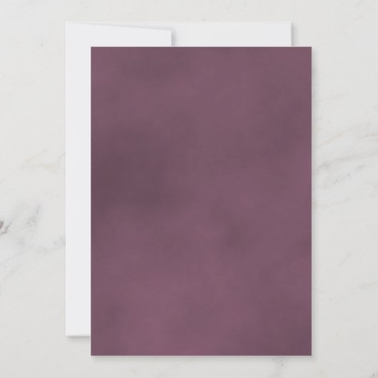 Elegant Mauve Pink Rose Classy Script Weddenschap Kaart (Achterkant)