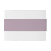 Elegant Mauve Plum Wedding Belly Band Uitnodigingen Wikkel (Achterkant Voorbeeld)