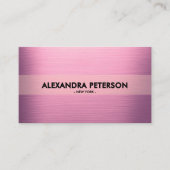 Elegant Mauve roze tweekleurig Visitekaartje (Voorkant)