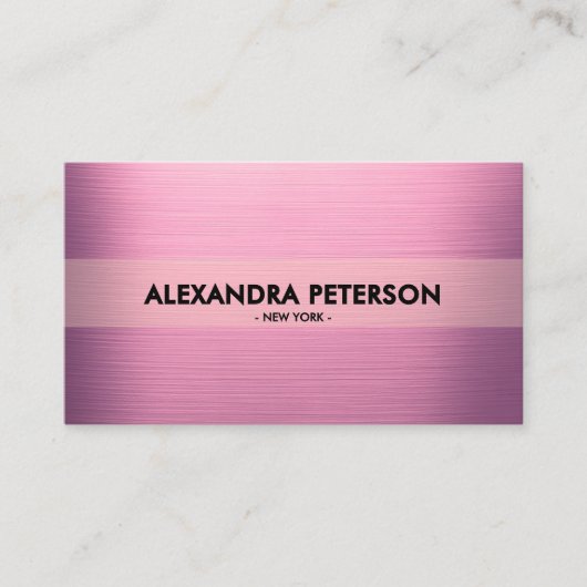 Elegant Mauve roze tweekleurig Visitekaartje (Voorkant)