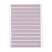 Elegant Mauve Stars Wraparound Address Label (Vel)