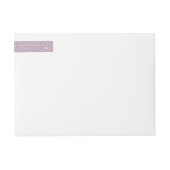 Elegant Mauve Stars Wraparound Address Label (Voorkant)