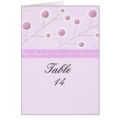 Elegant Mauve Table Seating Kaart (Voorkant)