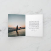 Elegant Maximalist Purple Floral Wedding Bedankkaart (Binnen)