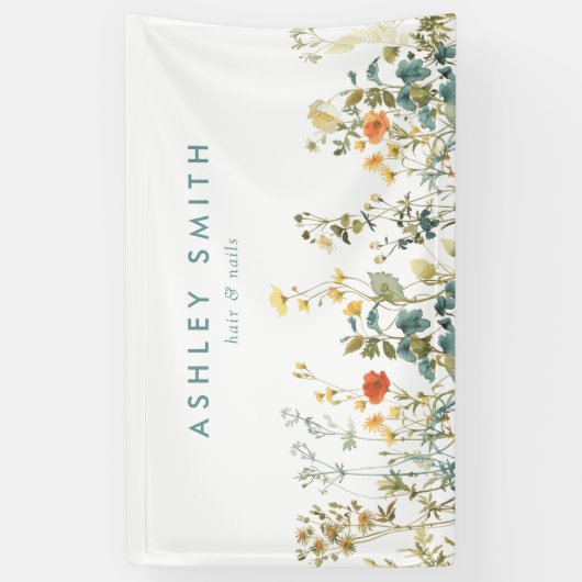 Elegant Meadow Business Spandoek (Verticaal)