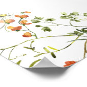 Elegant Meadow Herfst Garden Dinner Party Sign Poster (Hoek)