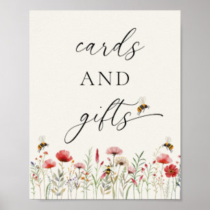 Elegant Meant To Bee Wildflower Kaarten en Cadeaus Poster
