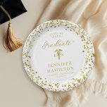 Elegant Medical Nursing School Afstuderen White Papieren Bordje<br><div class="desc">Maak uw afstudeerfeest 2025 onvergetelijk met deze moderne suite. Met gouden confetti op een witte achtergrond en elegante kalligrafie legt het perfect de schittering van uw succes vast. Het ontwerp kan worden afgestemd op uw specifieke behoeften en voorkeuren. Neem contact op als u kleurwijzigingen, ontwerpwijzigingen of extra items nodig hebt....</div>