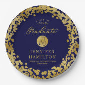 Elegant Medical Nursing School Blue Afstuderen Papieren Bordje (Voorkant)