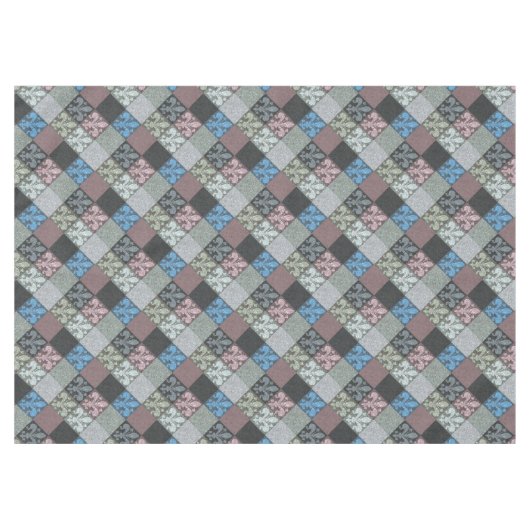 Elegant Medieval Fleur de Lys Pattern Tafelkleed (Voorkant (Horizontaal))
