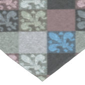 Elegant Medieval Fleur de Lys Pattern Tafelkleed (Gekanteld)