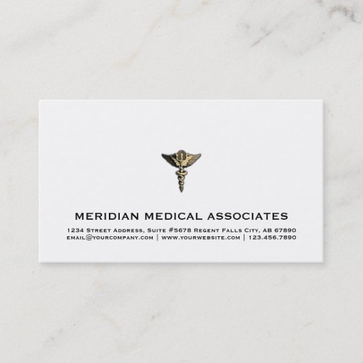 Elegant Medisch Visitekaartje (Voorkant)