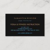 Elegant Meditation Logo Yoga Visitekaartje (Achterkant)