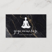 Elegant Meditation Om Logo Yoga Visitekaartje (Voorkant)