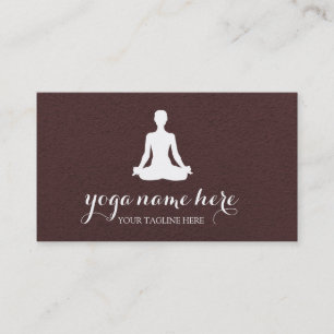 Elegant Meditation Om Logo Yoga Visitekaartje