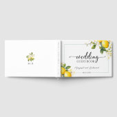 Elegant Mediterraan Lemon bruiloft gastenboek (Volledig)