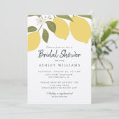 Elegant Mediterraan Lemon Theme Vrijgezellenfeest Kaart (Staand voorkant)