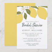 Elegant Mediterraan Lemon Theme Vrijgezellenfeest Kaart (Voorkant / Achterkant)