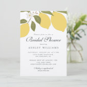 Elegant Mediterraan Lemon Theme Vrijgezellenfeest Kaart (Staand voorkant)