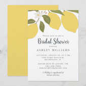 Elegant Mediterraan Lemon Theme Vrijgezellenfeest Kaart (Voorkant / Achterkant)