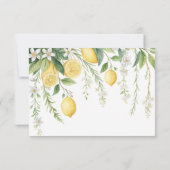 Elegant Mediterranean Bridal Shower Thank You Card Bedankkaart (Achterkant)
