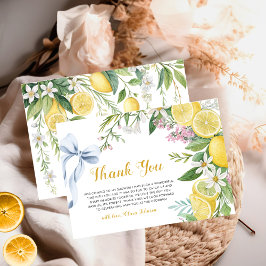 Elegant Mediterranean Bridal Shower Thank You Card Bedankkaart