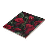 Elegant Mediterranean Calle Lilies Tiles  Tegeltje (Zijkant)