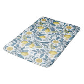 Elegant Mediterranean Lemon Botanical Navy Badmat (Gekanteld)