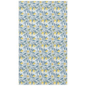 Elegant Mediterranean Lemon Botanical Navy Tafelkleed (Voorkant)