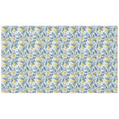 Elegant Mediterranean Lemon Botanical Navy Tafelkleed (Voorkant (Horizontaal))