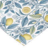 Elegant Mediterranean Lemon Botanical Navy Tafelkleed (Gekanteld)