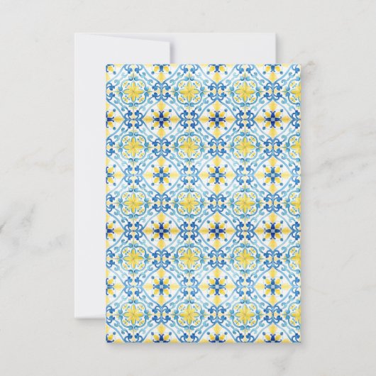 Elegant Mediterranean Lemon Floral 40th Birthday Kaart (Achterkant)