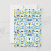 Elegant Mediterranean Lemon Floral 50th Birthday Kaart (Achterkant)