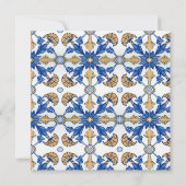 Elegant Mediterranean Lemon Floral Couples Shower Kaart (Achterkant)